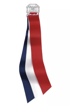 * 17.mai sløyfe Eidsvoll, kvit